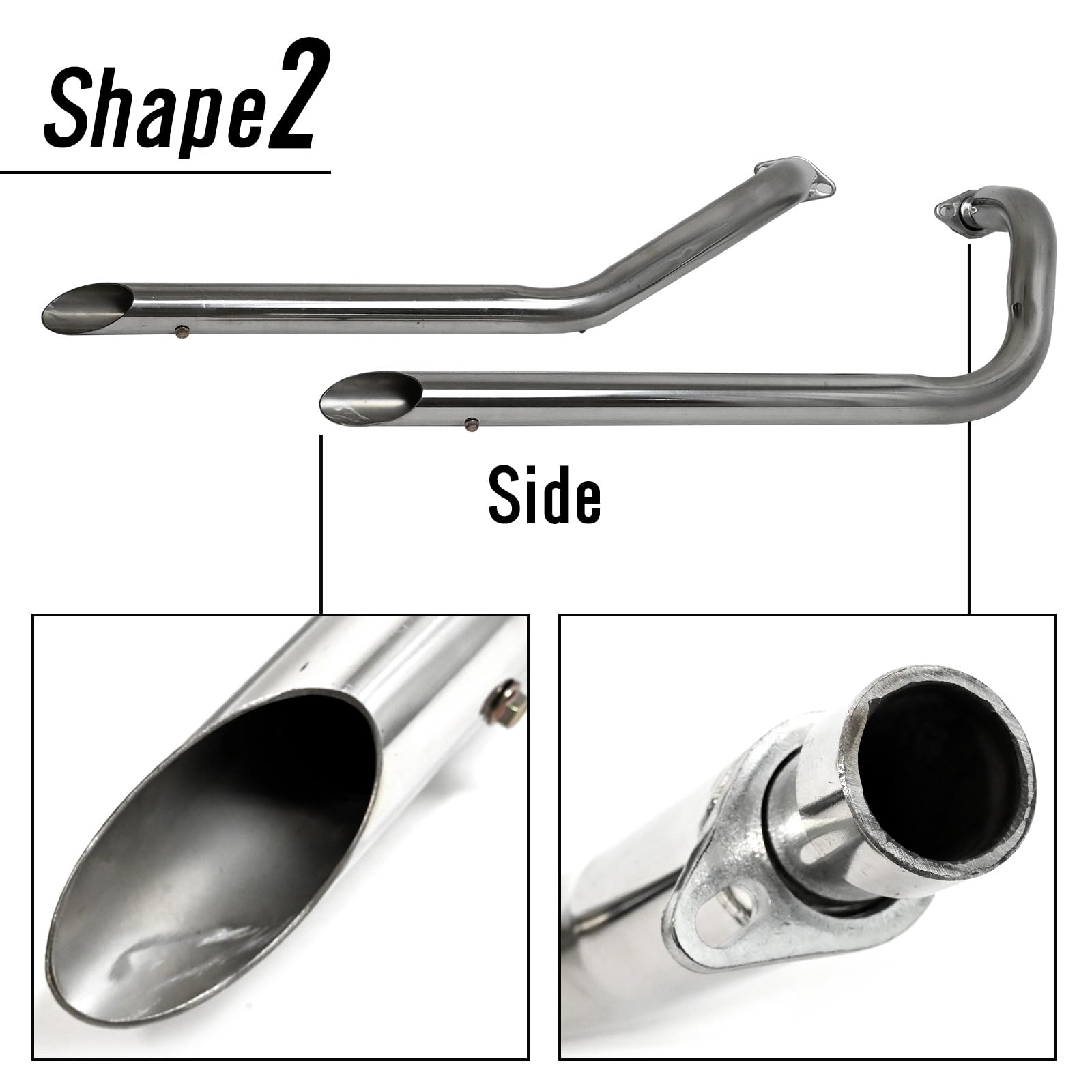 Amazon | topsense シャドウ 400 NC34 対応 スラッシュカットマフラー