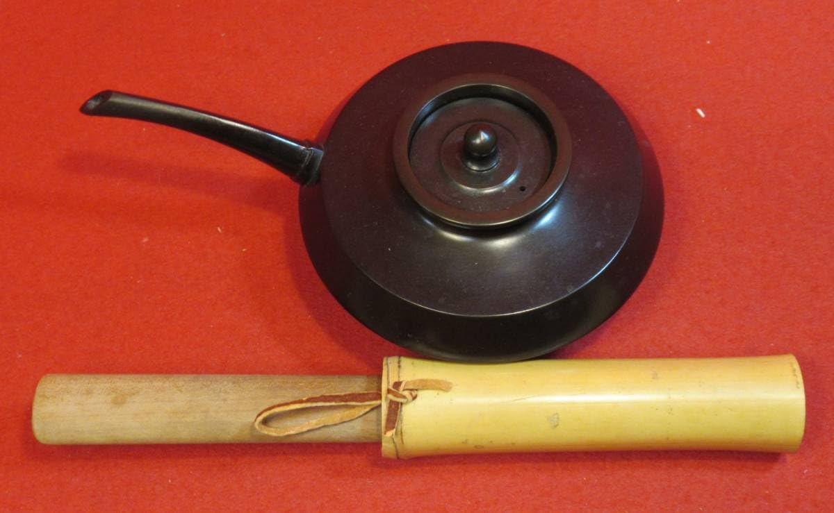 Amazon.co.jp: 茶道具『花所望セット(花台＋唐銅花水次＋花小刀)3点