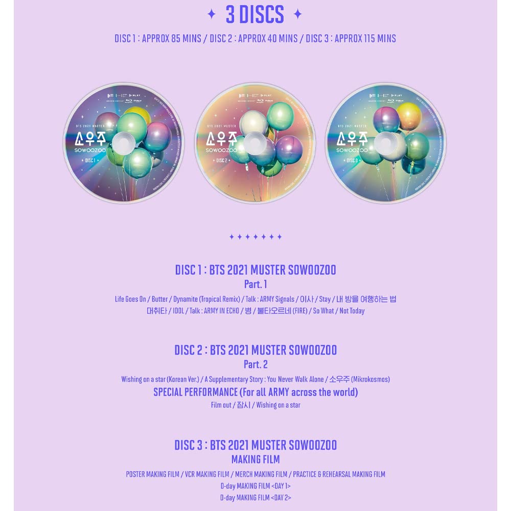 Amazon.com: Dreamus [ WEVERSE ] BTS 2021 MUSTER SOWOOZOO Blu-ray