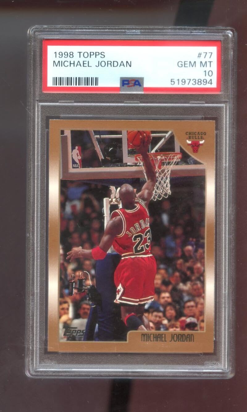 Amazon.com: 1998-99 Topps #77 Michael Jordan PSA 10 Graded