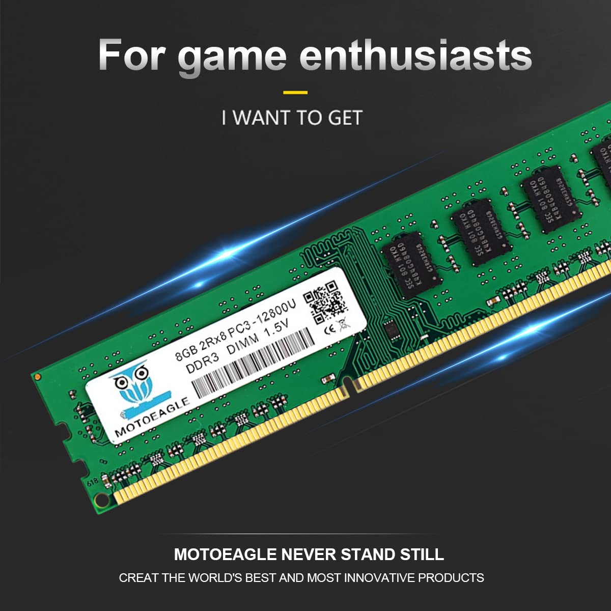 DDR3 RAM 32GB】 32GB (4X8GB) PC3-12800U DDR3-1600 UDIMM 2Rx8 DIMM
