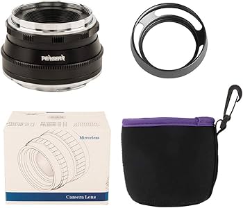 Pergear 25mm F1.8 Manual Focus Prime Fixed Lens for Fujifilm Fuji