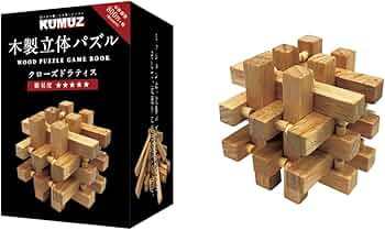 Amazon | Hmmm!? KUMUZ 木製立体パズル クローズドラティス KO173685