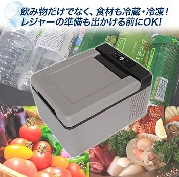 Amazon.co.jp: LIVZA ポータブル冷凍冷蔵庫 (9L) グレー LCH-9DC
