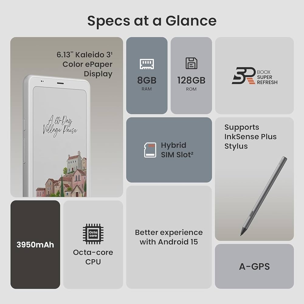 Amazon.co.jp: BOOX Palma2 Pro Mobile ePaper eBook Reader 8G 128G