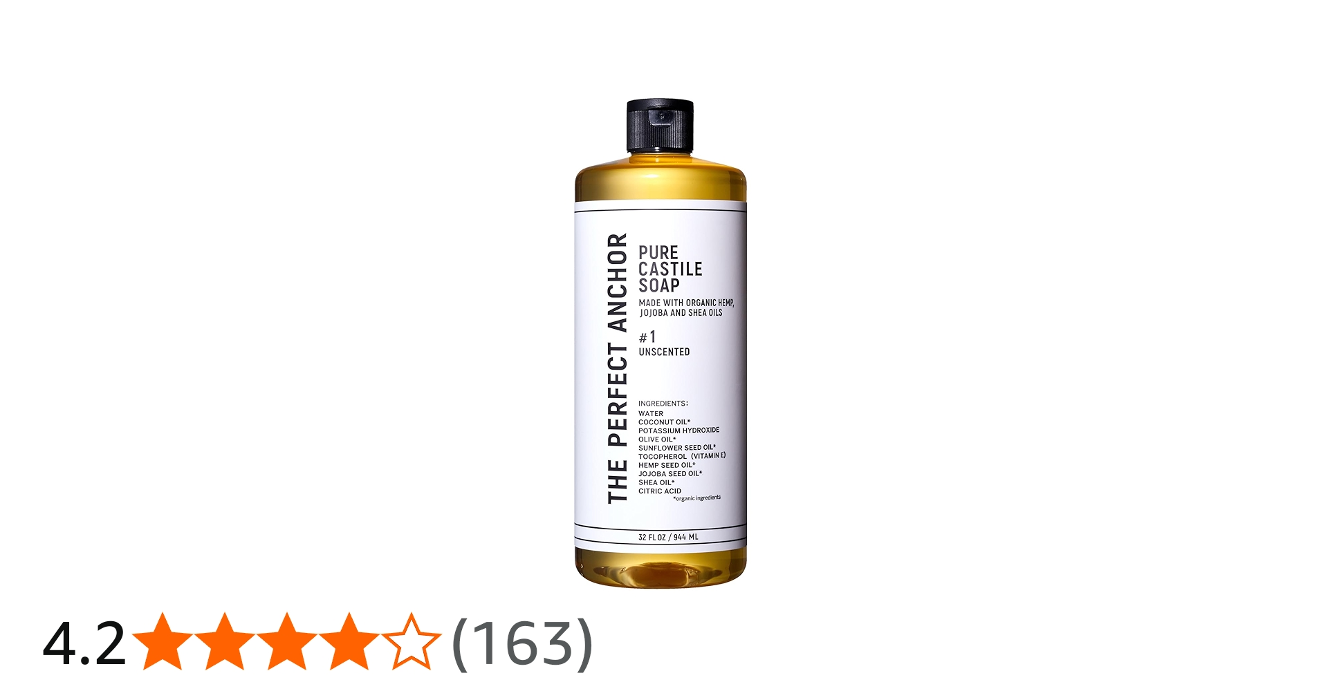 Amazon | ザ・パーフェクトアンカー ピュアカスチールソープ 944ml