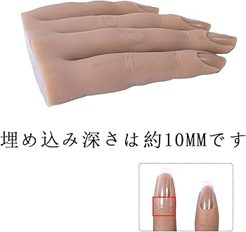 Amazon.co.jp: 手模型 ネイル練習用 シリコン ハンドモデル ハンド
