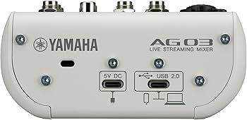 Amazon.com: Yamaha AG03MK2 White 6-Channel Live Streaming Loopback