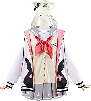 Amazon.co.jp: [HAOJEE]夜見れなコスプレ衣装 JK制服 常服 制服 Vtuber
