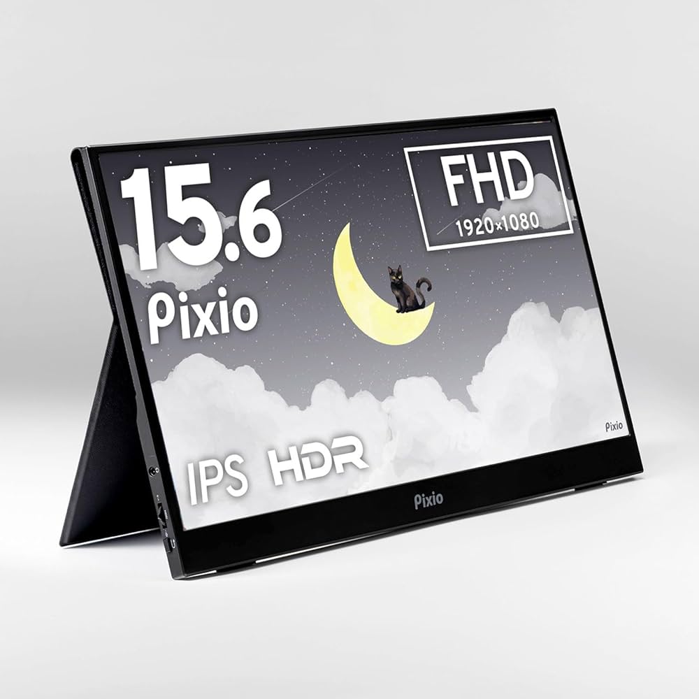 Amazon.co.jp: Pixio ポータブルモニター PX160 Wave 15.6インチ 60Hz