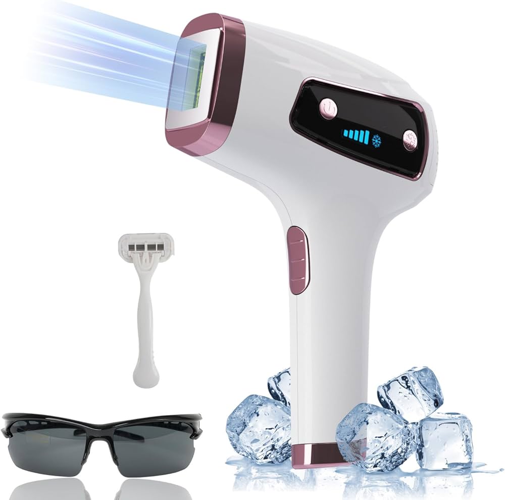 Ice-Cooling IPL Laser Hair Removal Device for Painless Hair