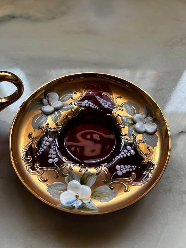 MURANO ムラノ 金彩 トリプル ドルフィン グラス MURANO ムラノ 金彩