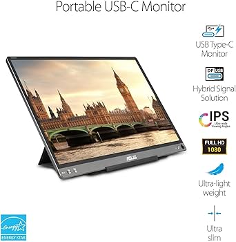 Amazon.com: ASUS ZenScreen 15.6” 1080P Portable USB Monitor