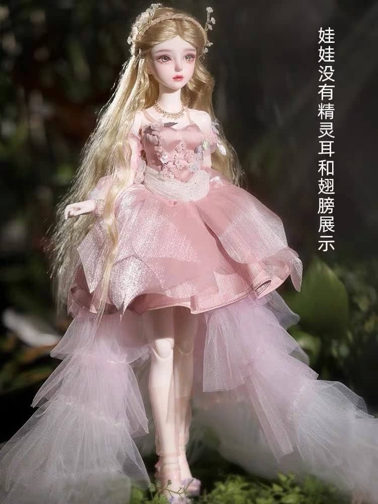 Amazon.co.jp: BJDドール41cm！天使 ハープ 妖精 花冠 エンジェル