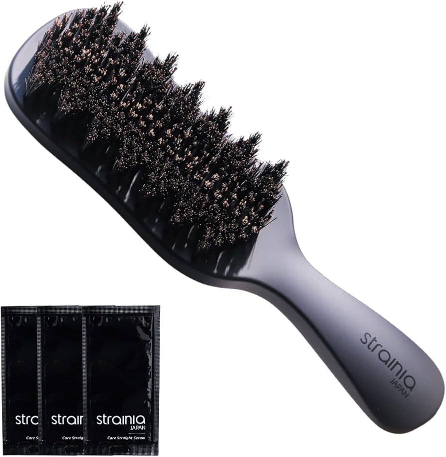Amazon.co.jp: Strainia Straightening Brush with 3 Straight Serum