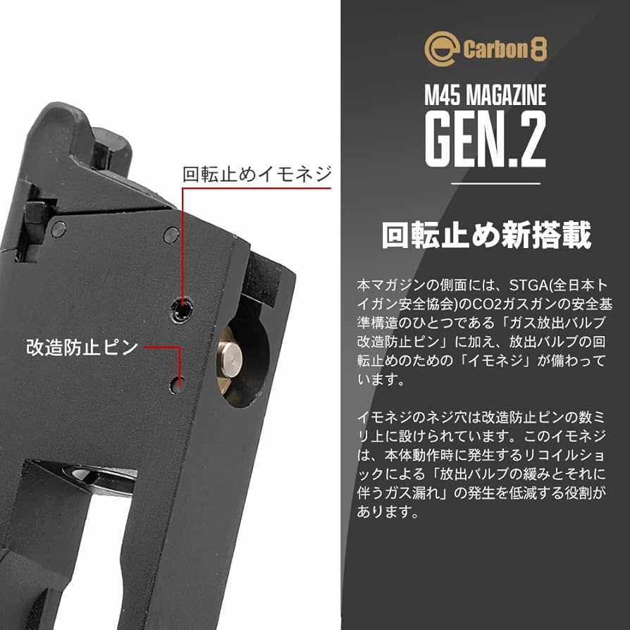 Amazon | 【 Gen.2 】 Carbon8 (カーボネイト) Co2 GBB M45 CQP DOC