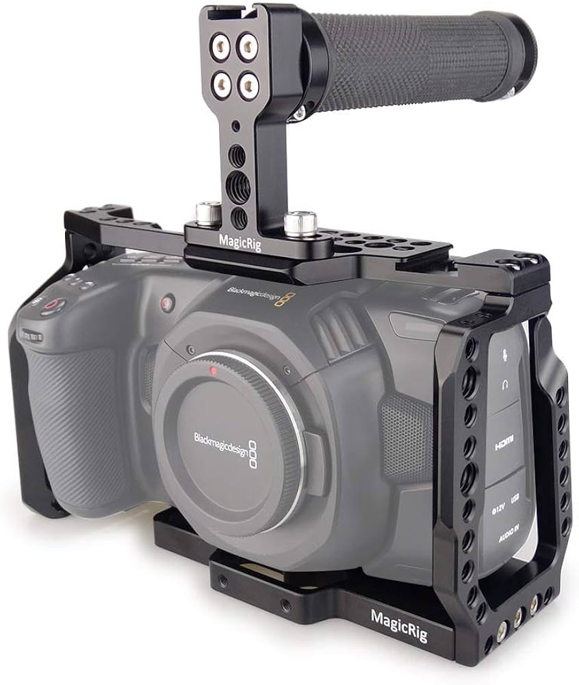 Amazon.co.jp: MAGICRIG BMPCC 4K / 6Kケージ トップラバーハンドル