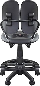 Amazon.co.jp: DUOREST オフィスチェア ブラック 幅47×奥行47-55×高さ