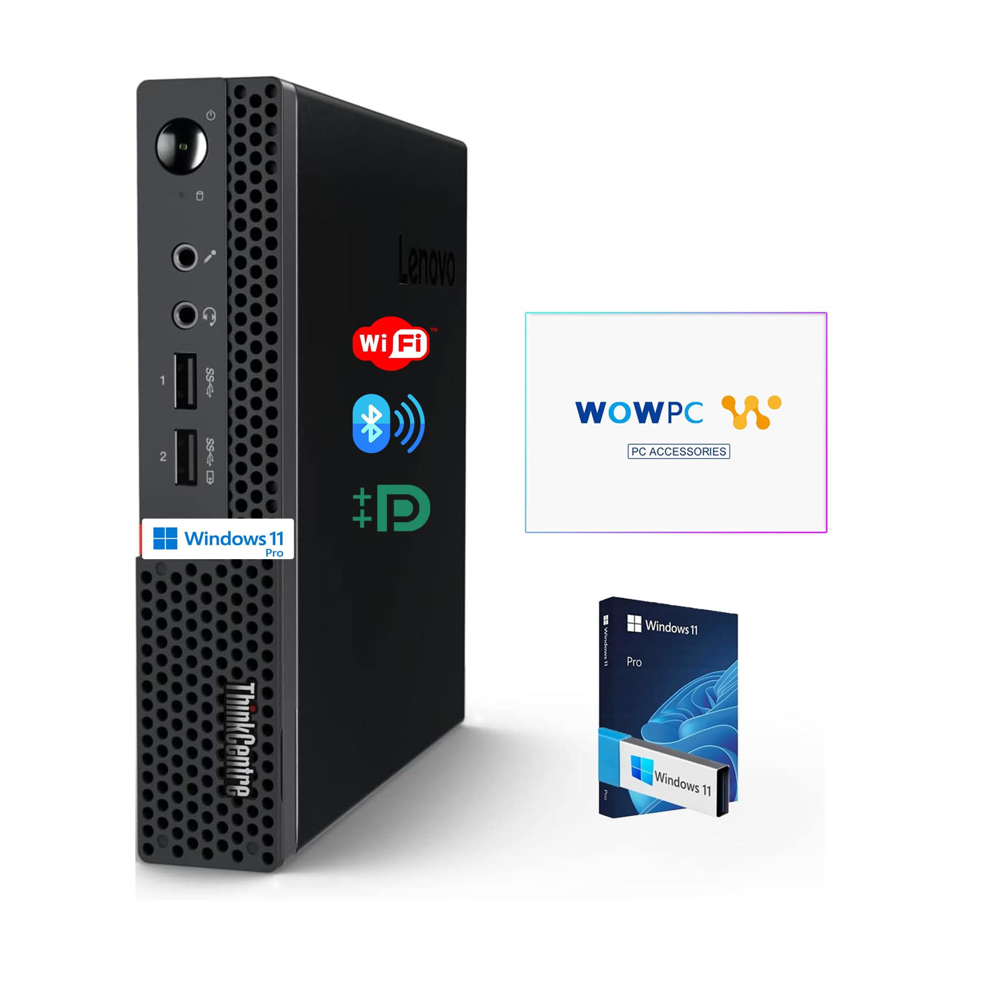 Amazon.com: Lenovo ThinkCentre Micro Desktop, 16GB DDR4 RAM, 512GB