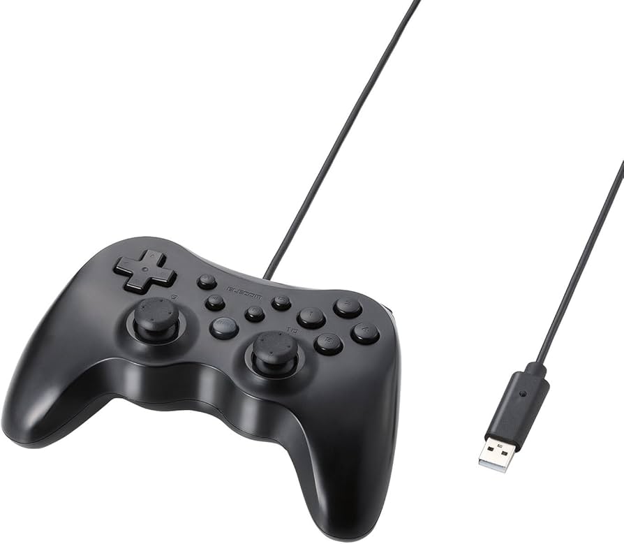 Amazon.co.jp: エレコム ゲームパッド 12ボタン 連射機能付 ブラック