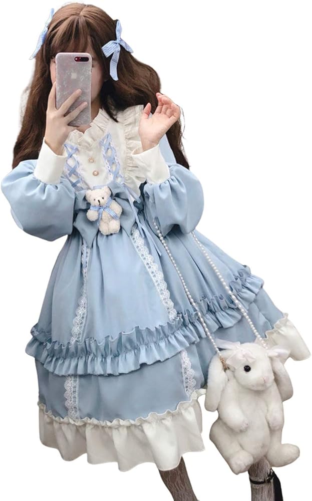 Amazon.co.jp: [レディレイジー] Lady Lazy ロリータ 長袖 ドレス