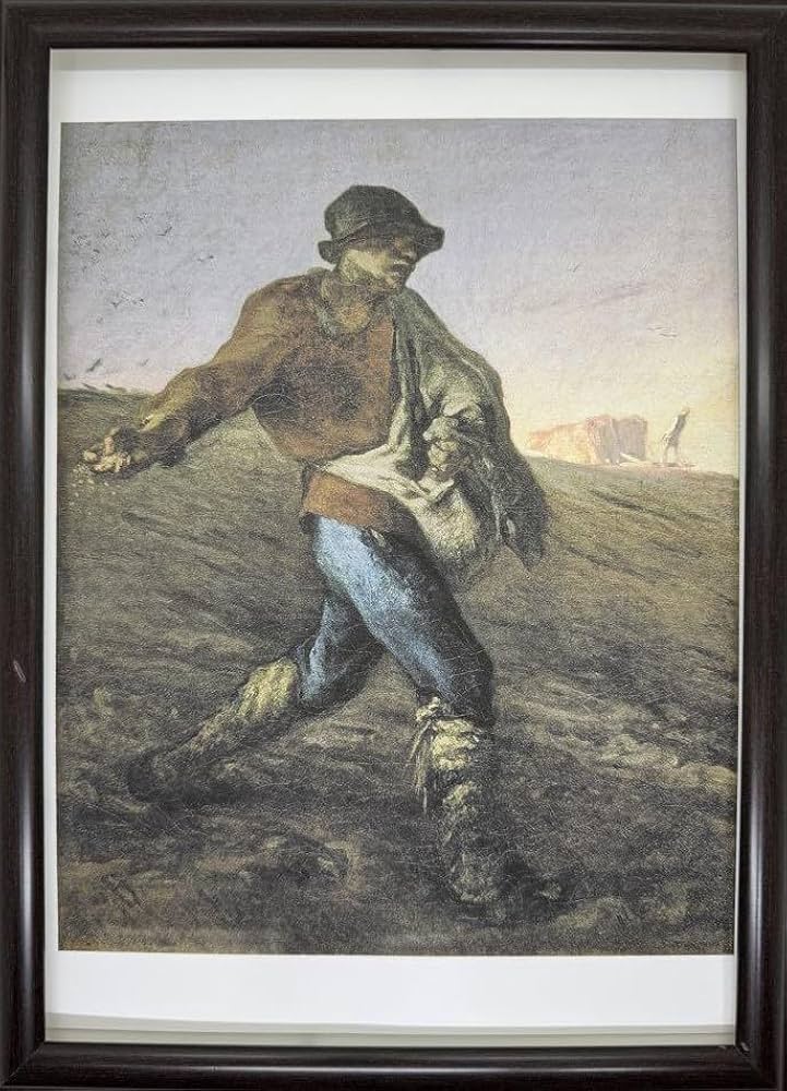 油彩額縁 種をまく人（ミレー） 油彩額縁 種をまく人（ミレー） 種を