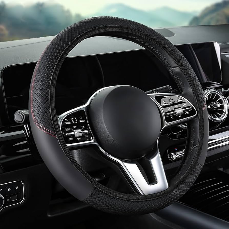 Amazon | ハンドルカバー ステアリングカバー ランエボ10 CZ4A 車 PU