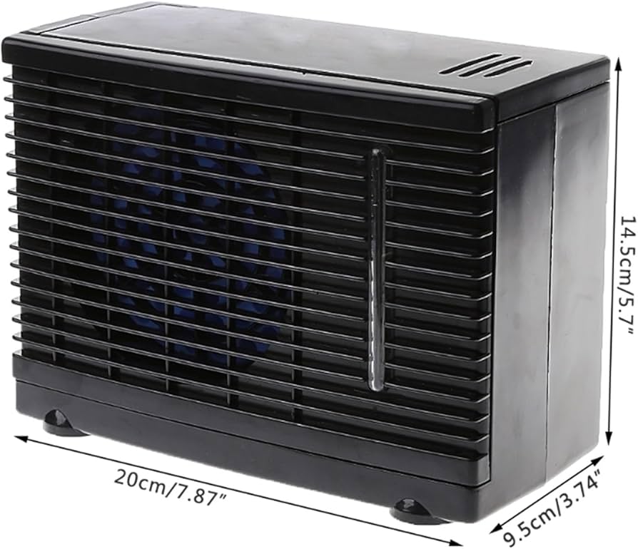 Amazon.co.jp: 12V 60W 調整可能なカーエアコン、クーラー冷却ファン水