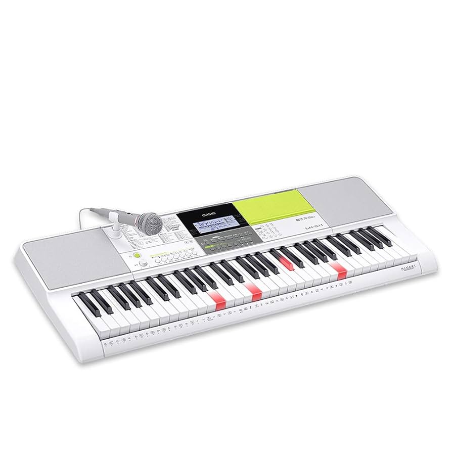 CASIO 電子キーボード 光ナビ 61鍵盤 ホワイト LK-207 Amazon.co.jp