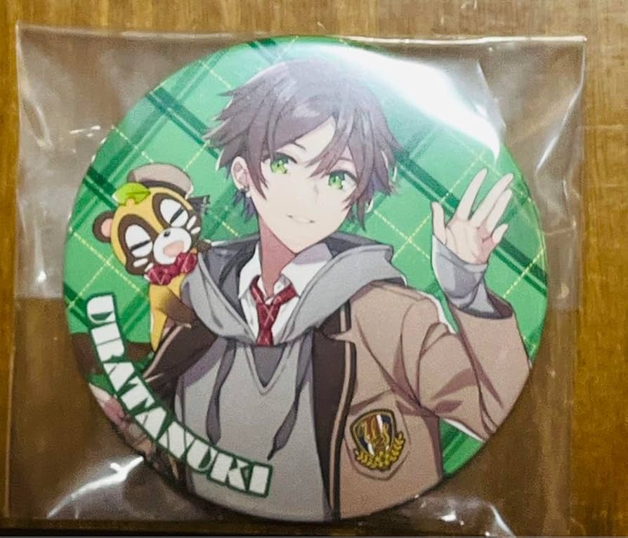 L25.うらたぬき 浦島坂田船 date 愚かなオルカ 缶バッジ 等身 L25.うら