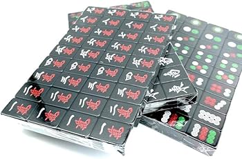Amazon | 手打ち用麻雀牌 27ミリ 黒色 麻雀牌セット 27mm mj-pai-b28