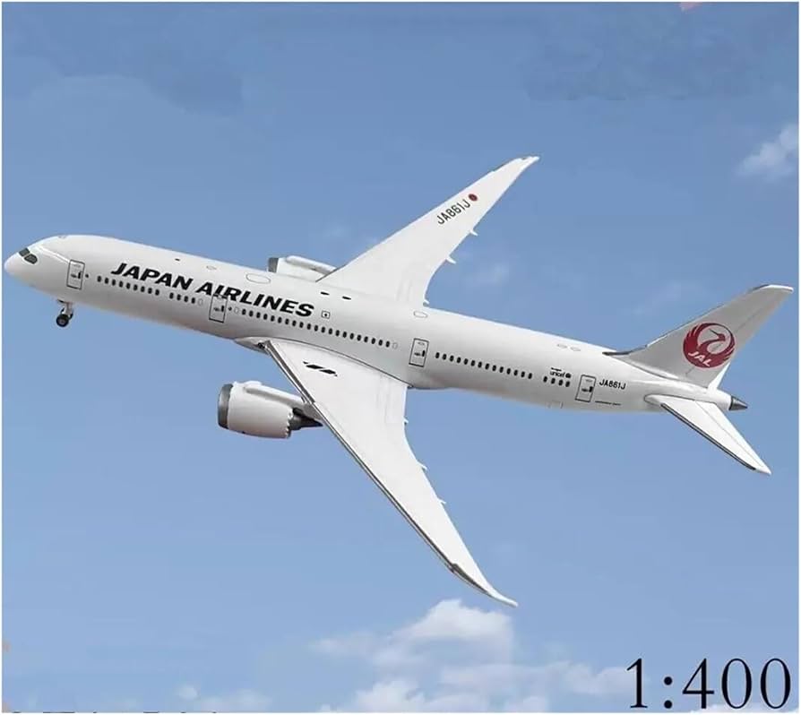 Amazon.co.jp: 航空機 1/400 B787-9 JA861J 飛行機モデル JAL 日本航空