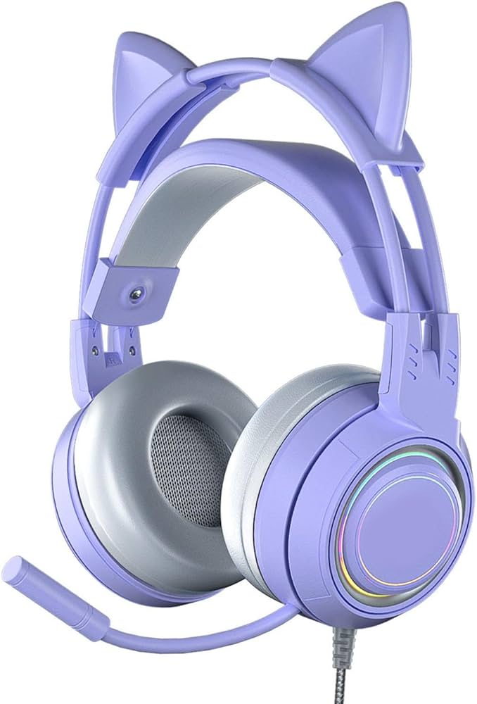 Amazon.co.jp: ノイズリダクションマイク付き猫耳ヘッドフォン