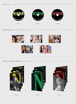 ITZY - Not Shy Album, B Ver. Cover incl. CD, Photobook, Pre-Order