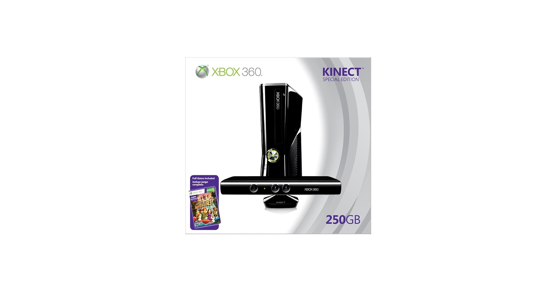 Amazon.com: Xbox 360 250GB Console with Kinect (Renewed) : Video Games
