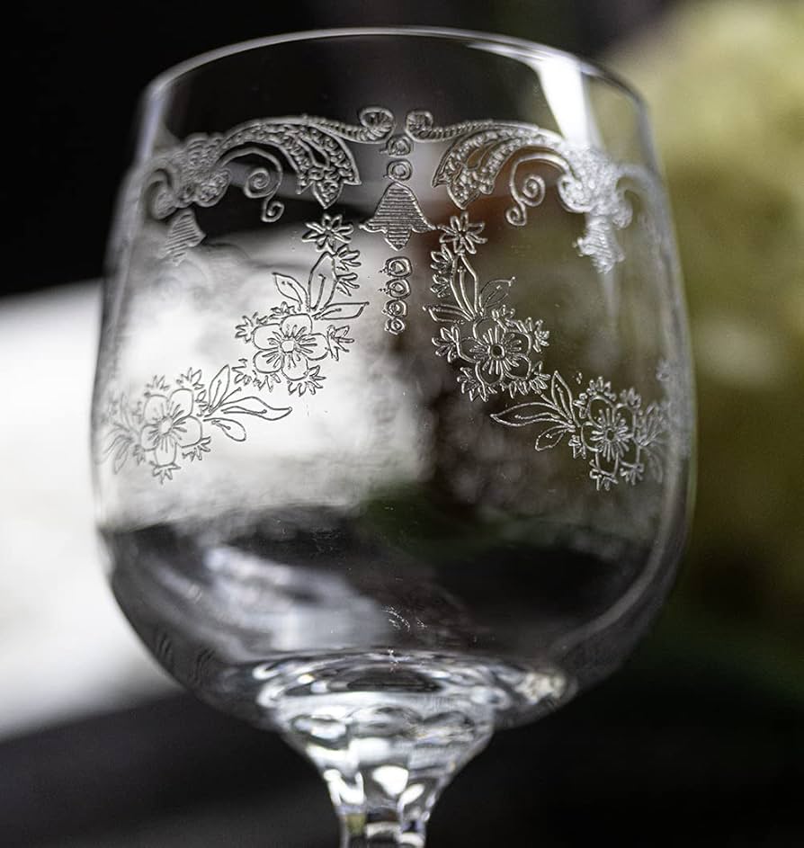 Amazon | ボヘミア クリスタル カスケード エレガント エッチング