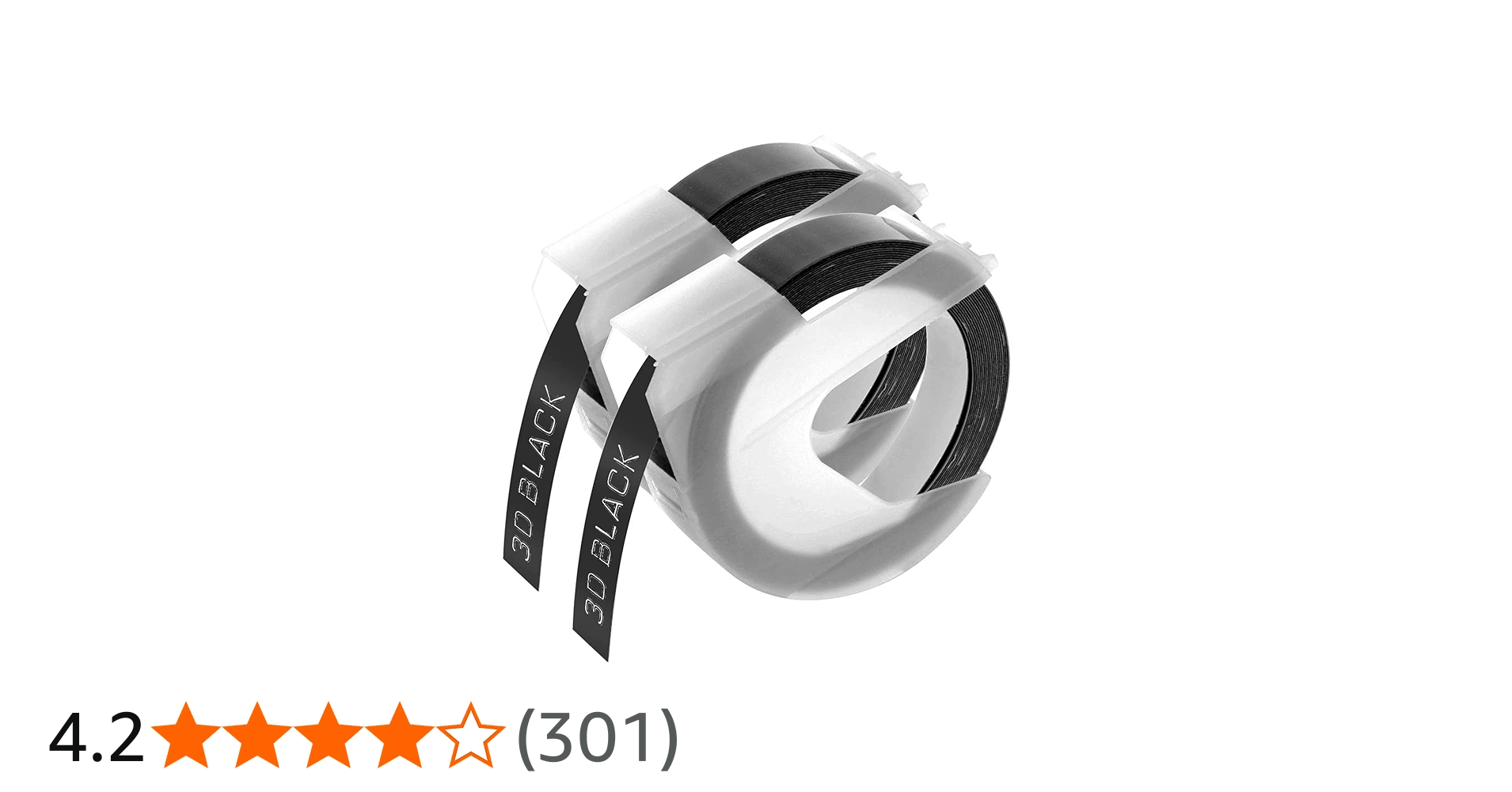 Amazon | Suminey ダイモ テープ 幅9mm 長さ3m 黒 エンボステープ つや