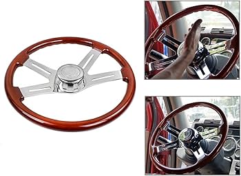 Amazon | ステアリング 457mm 18inch ハンドル トラック用 リアル