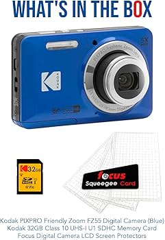 Amazon | Kodak PIXPRO Friendly Zoom FZ55 デジタルカメラ(ブルー
