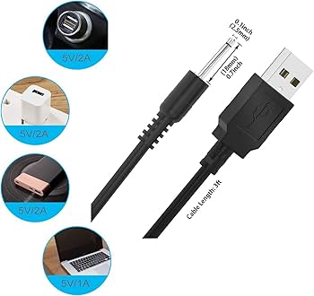 Amazon.co.jp: マッサージ充電器 USB充電式女性用 交換DC充電ケーブル