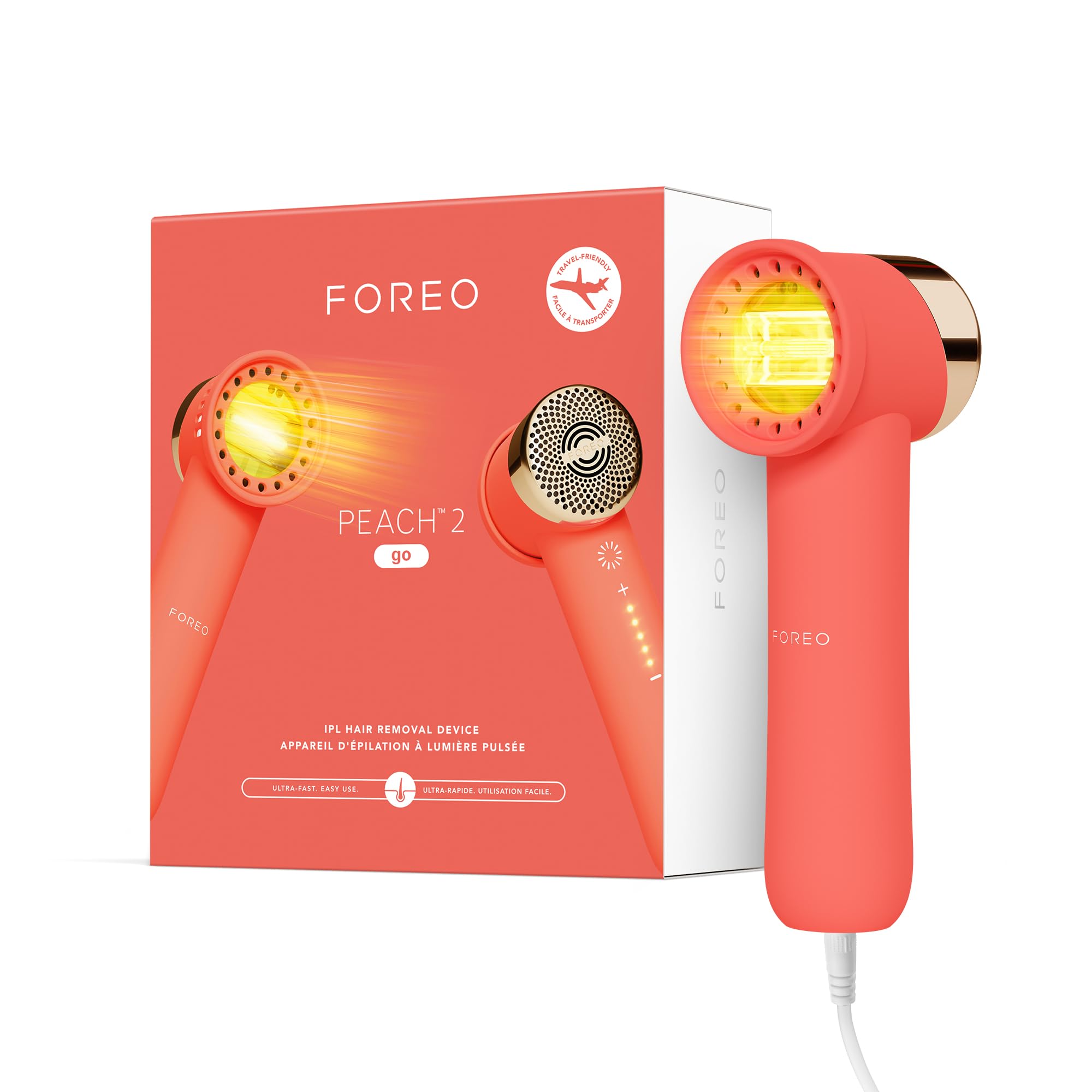 Amazon.com: FOREO Peach 2 go IPL Hair Removal Device - Travel