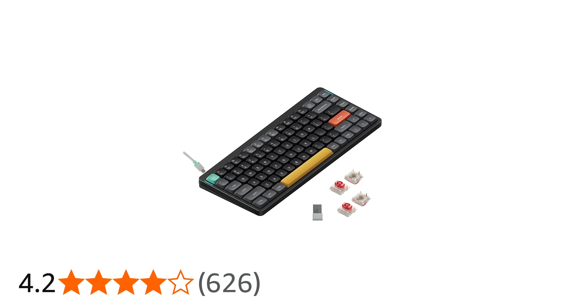 Amazon | nuphy Air75 V2 メカニカルキーボード 75%ロープロファイル