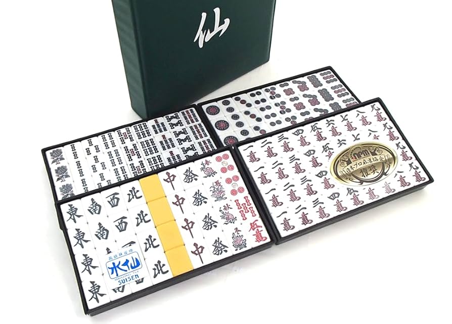 麻雀牌 セット 香港 背無垢 マージャン アイボリー MA-JONG 現状販売