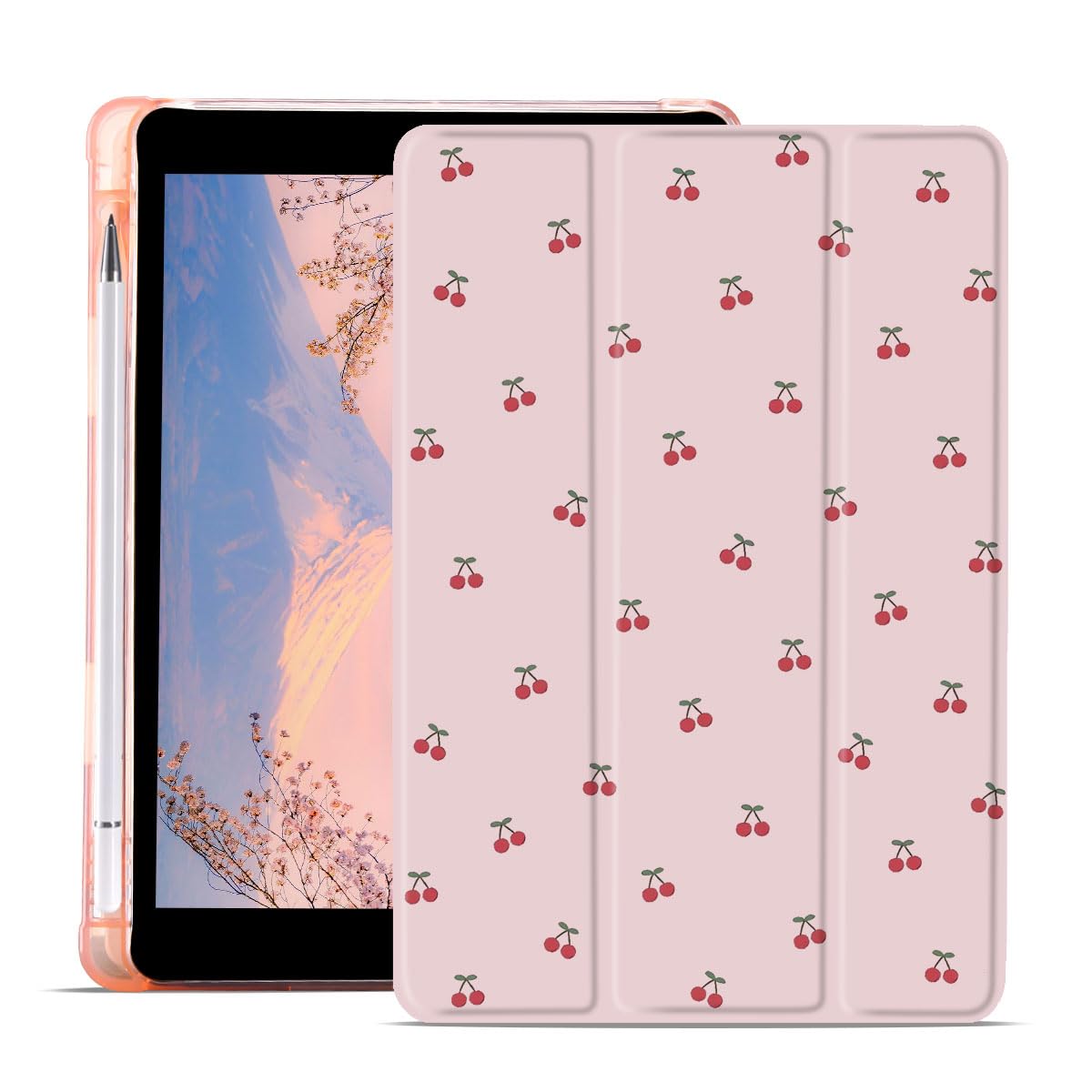 Amazon.com: JOYLAND Cute Cherry Printed Case for iPad 10th