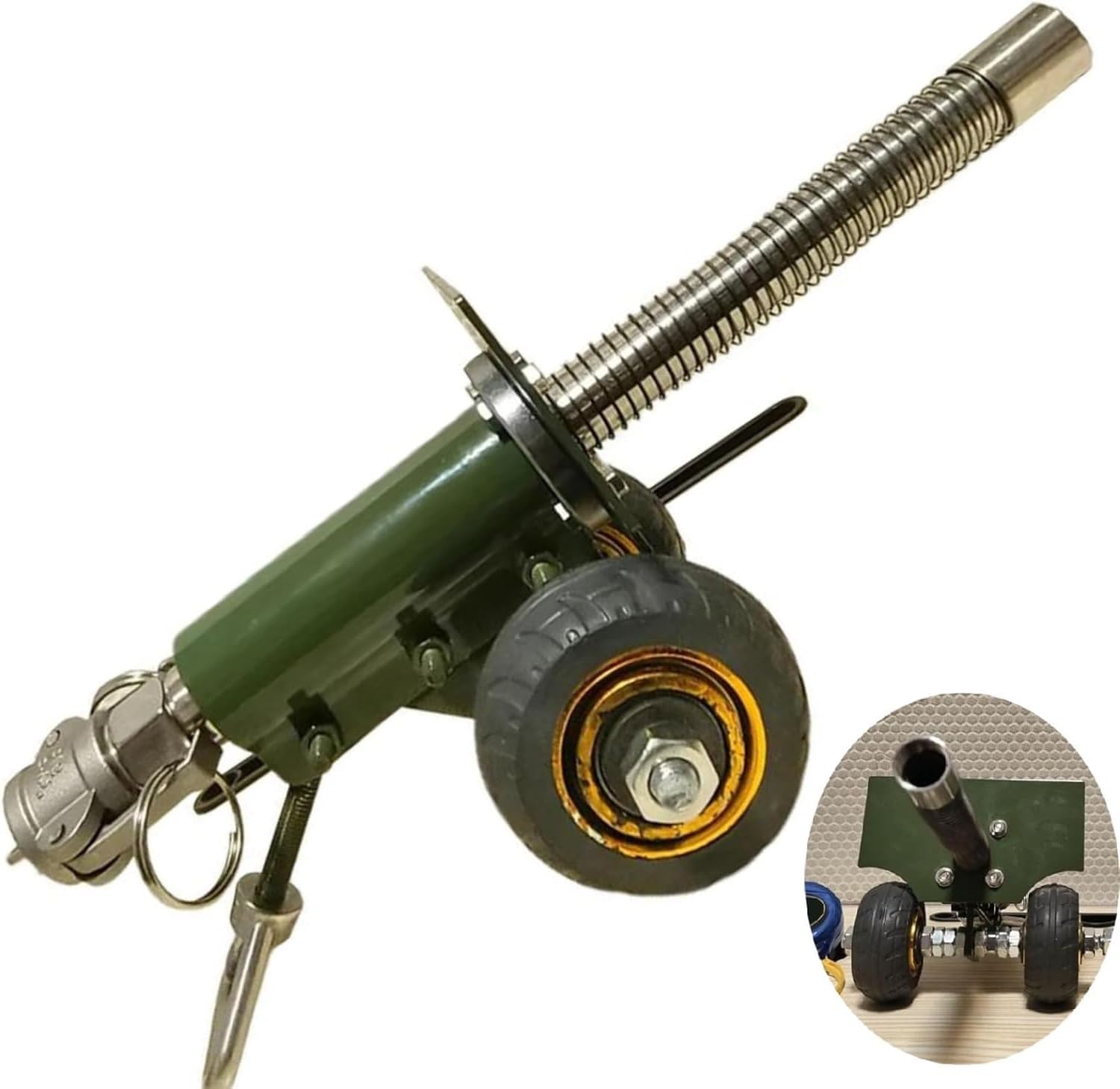 Amazon.co.jp: LINYUG 爆竹砲兵砲、2024年新304ステンレススチールミニ