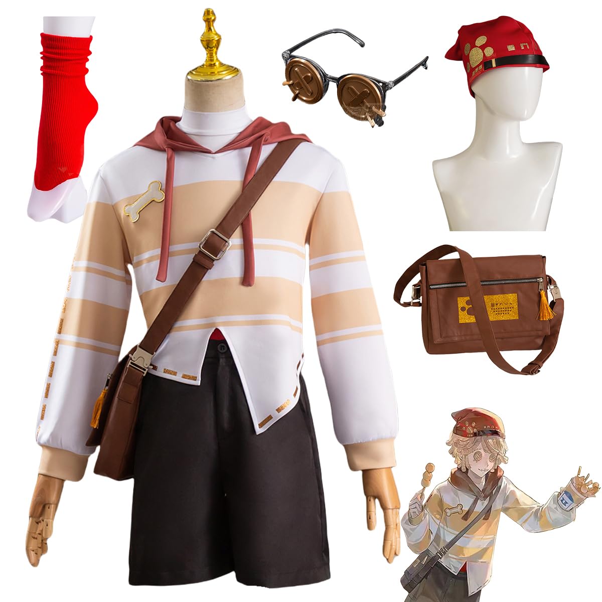 Amazon.co.jp: [HAOJEE] 第五人格コスプレポストマン(ビクター