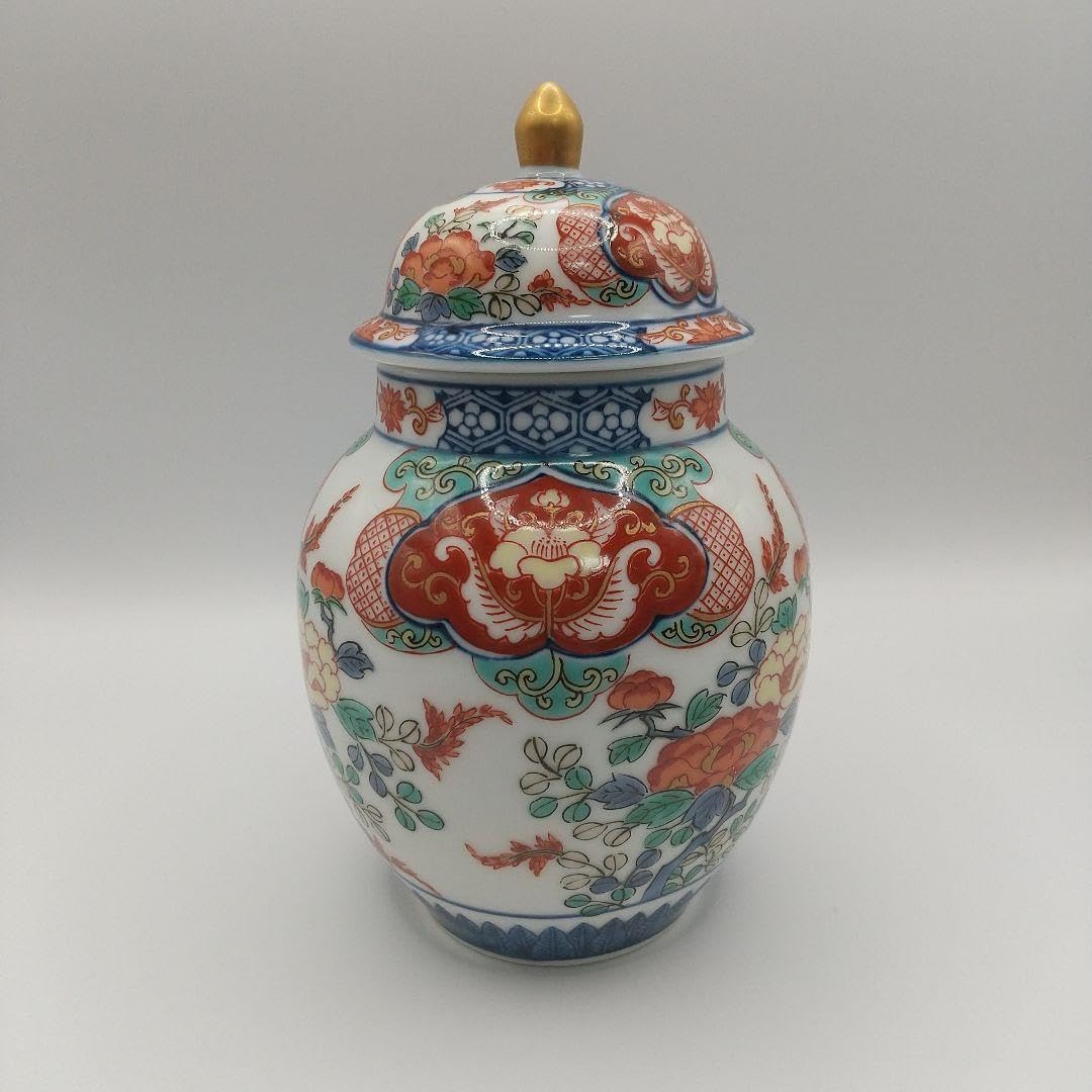 沈香壺、藍柿右衛門、染め付け、牡丹鳳凰図、 沈香壺、藍柿右衛門