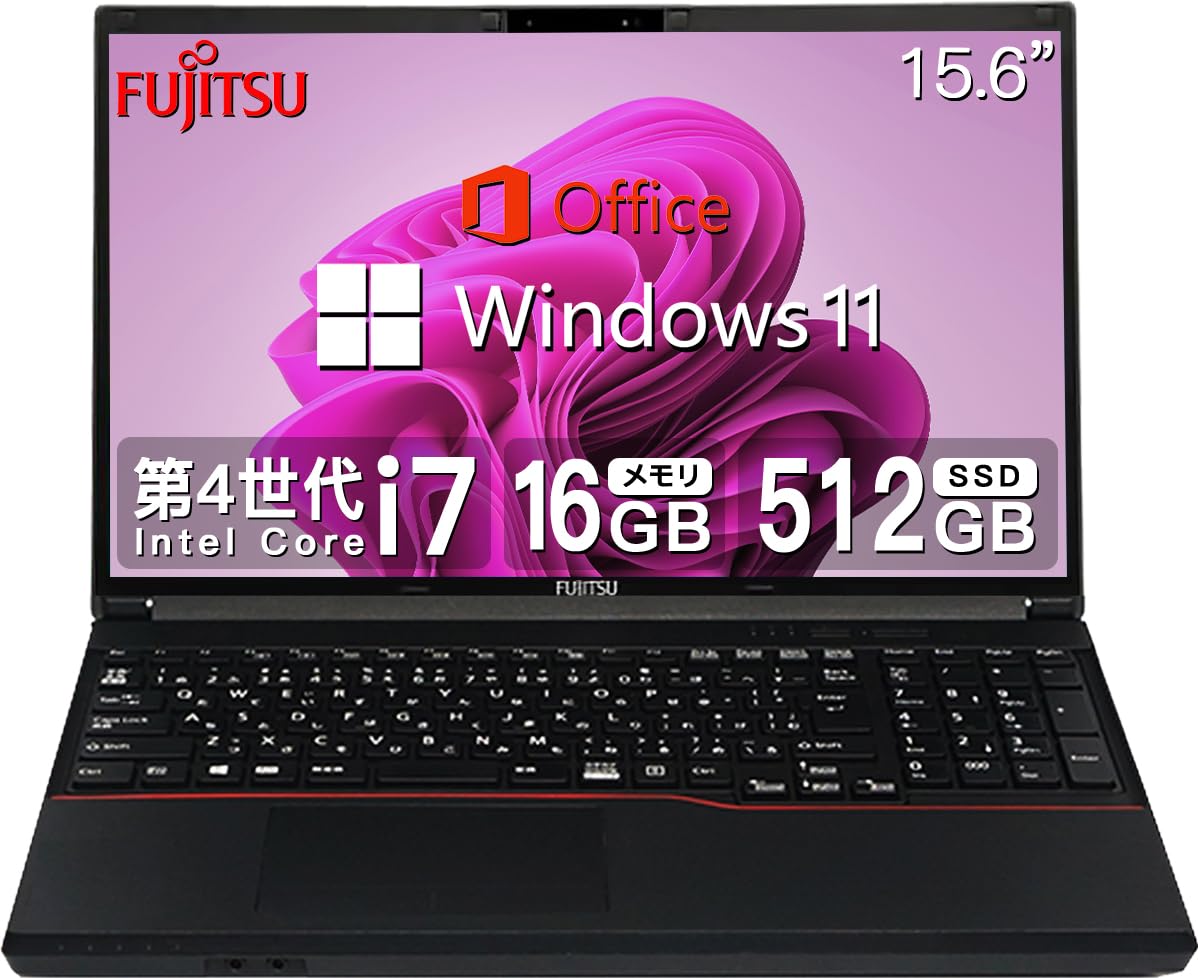 富士通/6th i3/Win11/Office/新SSD/8GB/⑱ 富士通 ノートパソコン