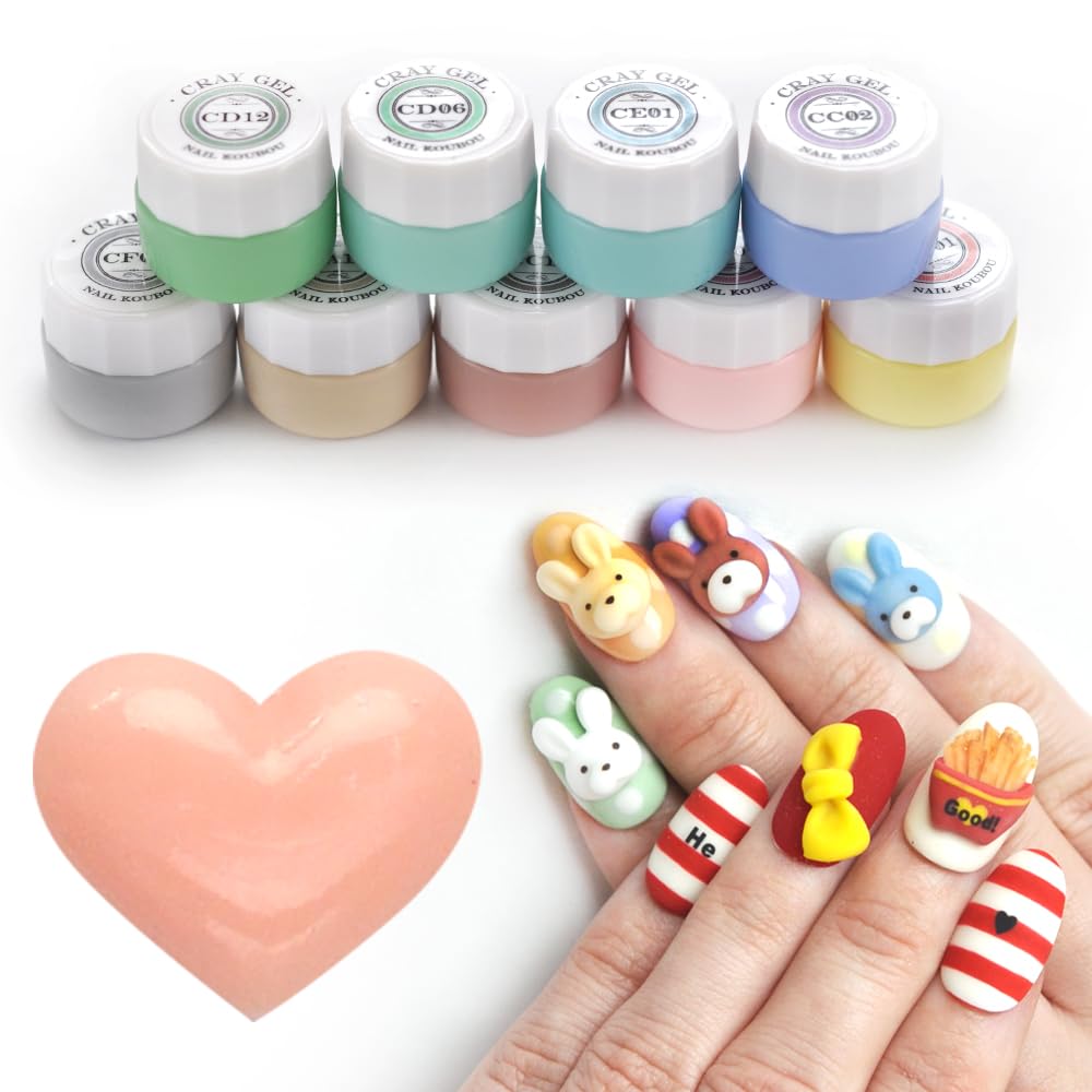 Amazon | 粘土ジェル 3Dジェル カラージェル ジェルネイル 人気 セルフ