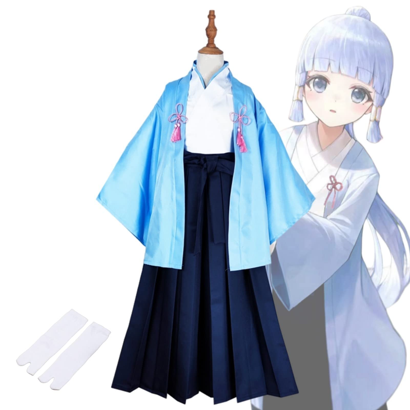 Amazon.co.jp: 原神 コスプレ 神里綾華 和風 コスプレ衣装 子供用 か